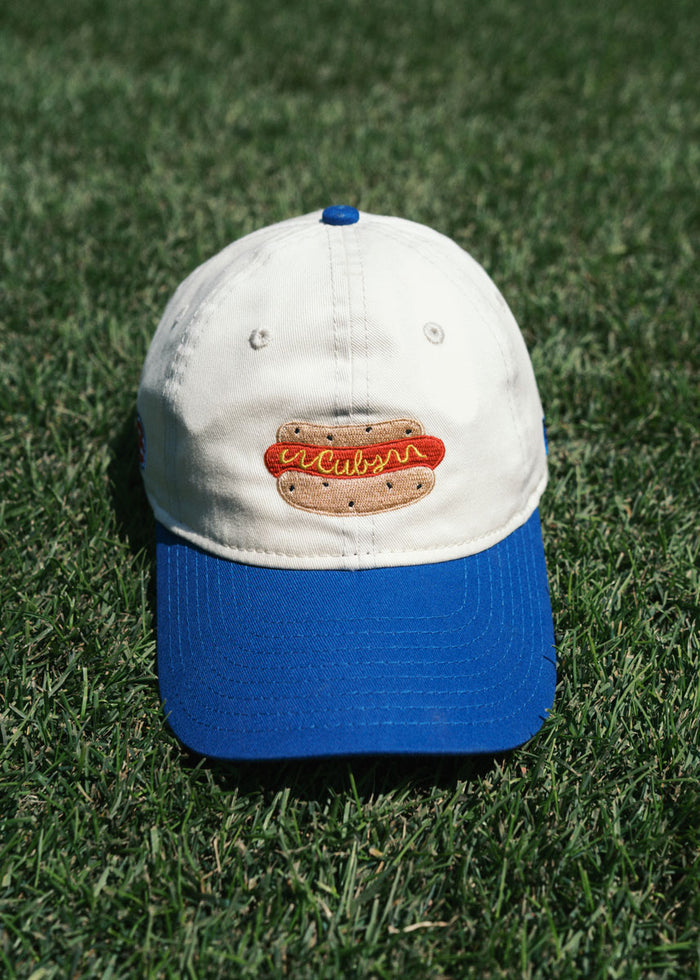 Youth Cubs Hot Dog Two-Tone Hat - Ivory & Royal