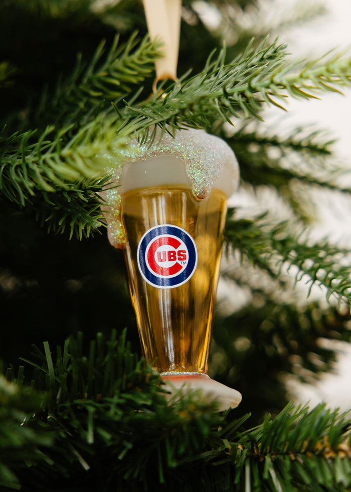 Cubs Glass Of Beer Ornament