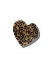 Heart Claw Hair Clip - Leopard