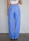 Mila Striped Boxer Pants - Blue