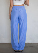 Mila Striped Boxer Pants - Blue