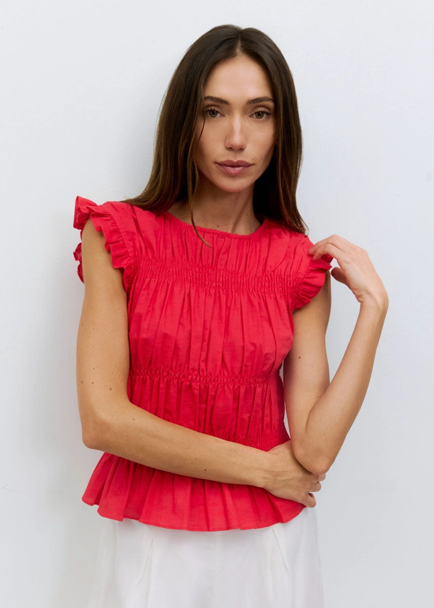 The Eugenie Top - Red