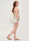 Jordan Woven Crossbody - Ivory & Grey