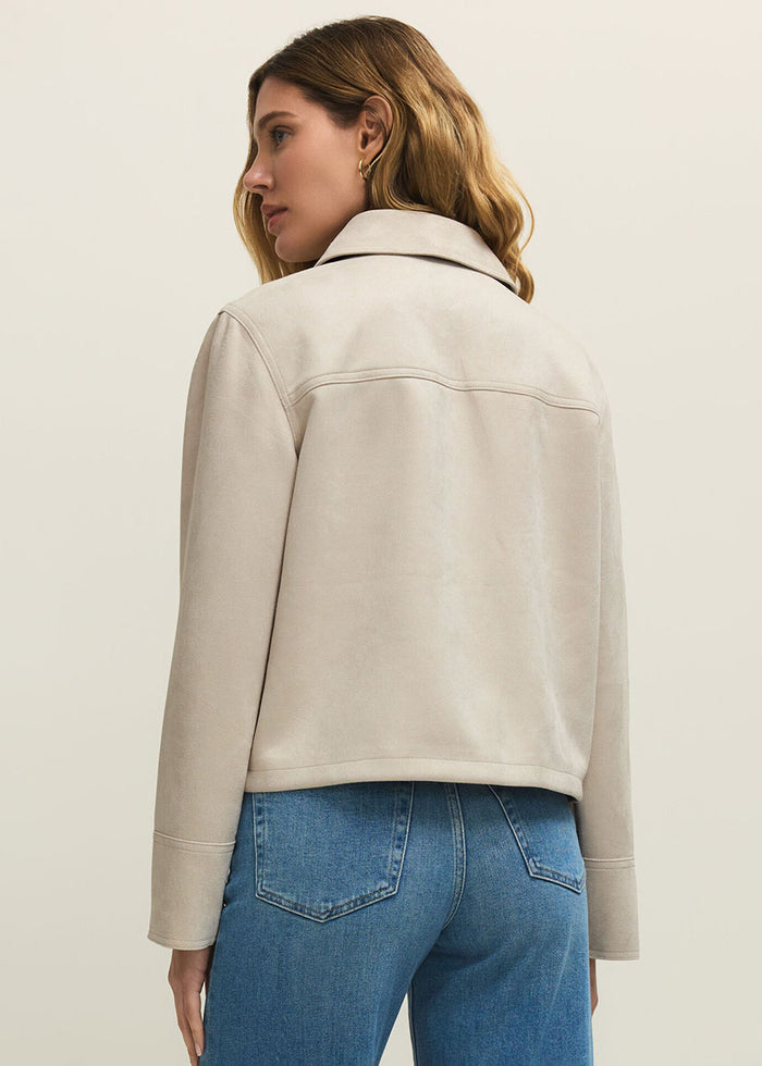 Dillon Suede Jacket - Crystal