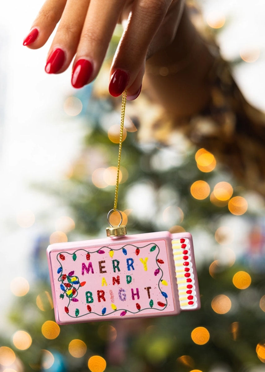 Matchbook Ornament - Merry & Bright