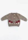 Mushroom Cardigan Sweater