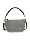 Jordan Woven Crossbody - Black & Ivory