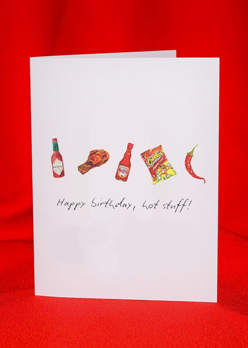 Birthday Hot Stuff Greeting Card