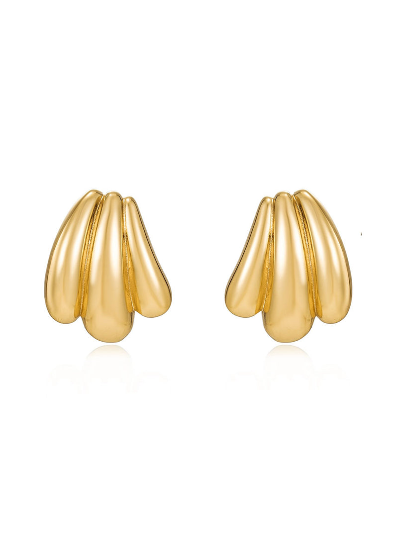 Gemma Statement Earrings - Gold Plate