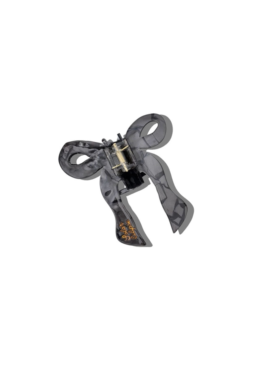 Coquette Bow Hair Claw - Black
