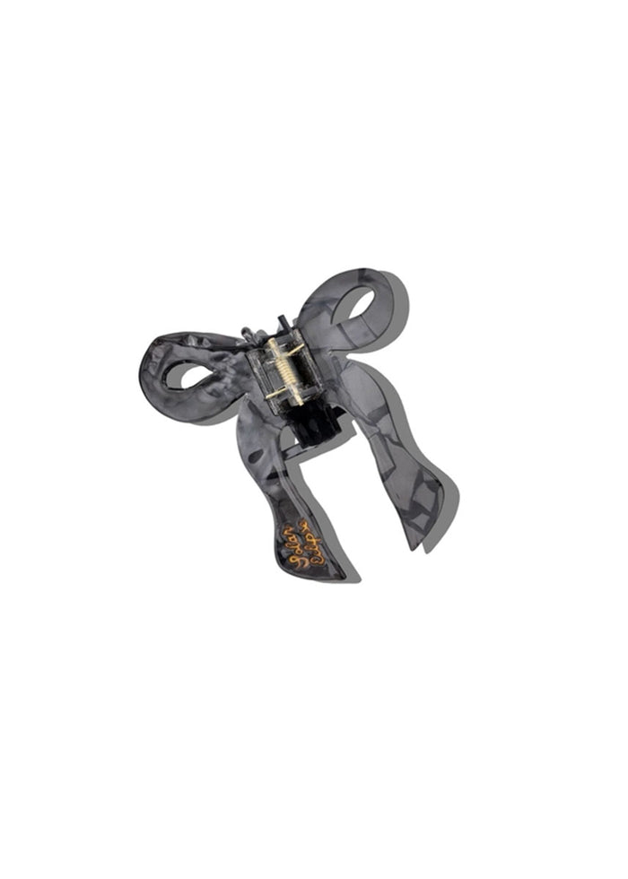 Coquette Bow Hair Claw - Black