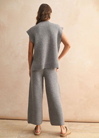 Gemma V-Neck Sweater Vest - Espresso