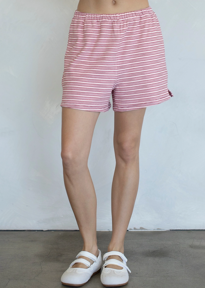 Striped Shorts - Pink