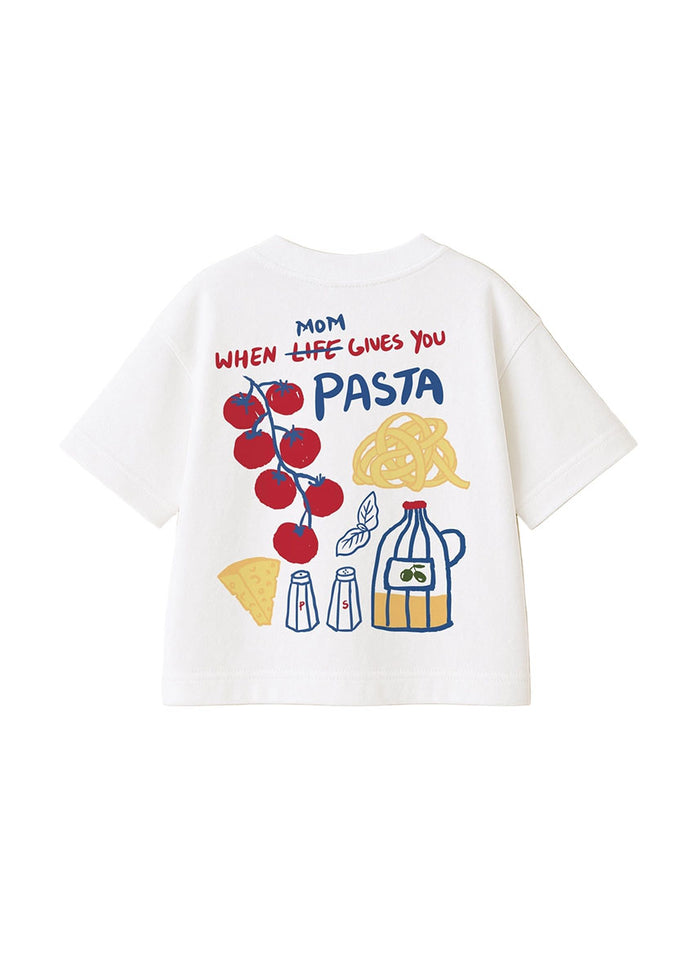 When Mom Gives You Pasta Tee - White