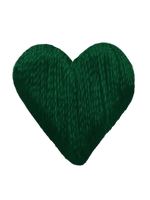 Dark Green Heart Patch