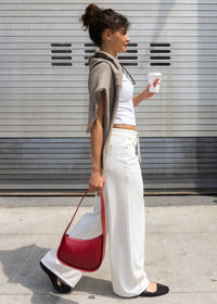 Madison Mid-Rise Wide Leg - Milkshake