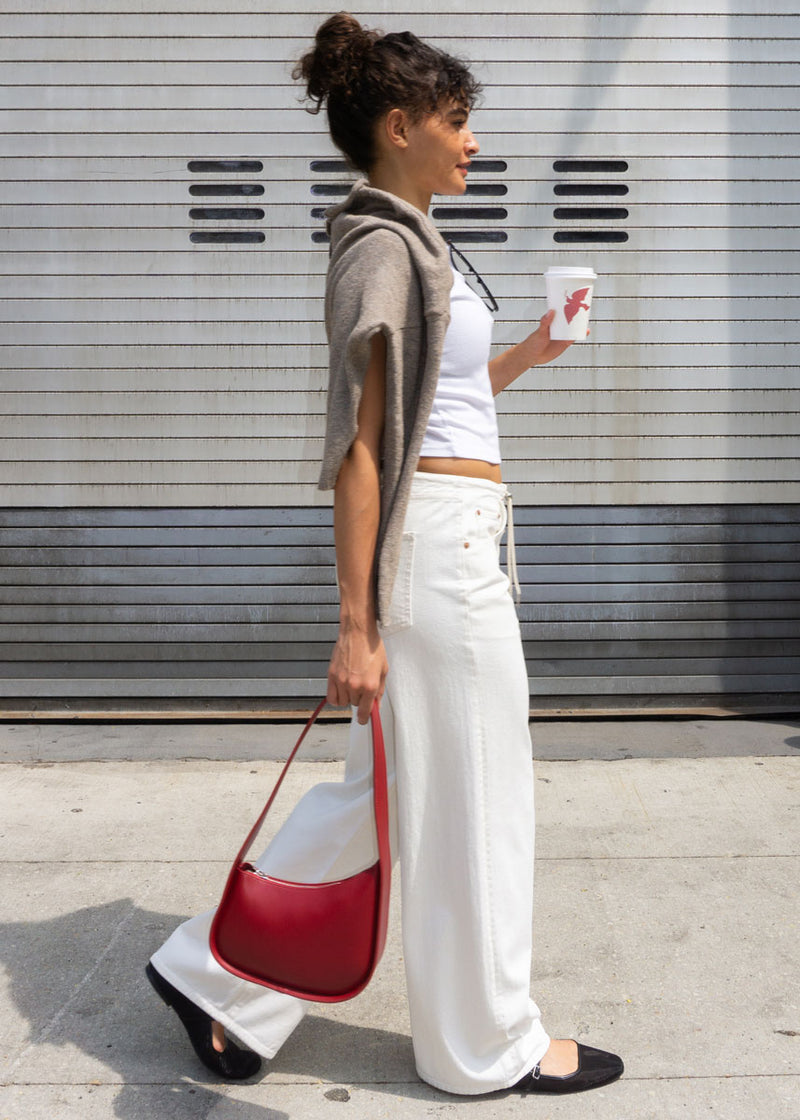 Madison Mid-Rise Wide Leg - Milkshake