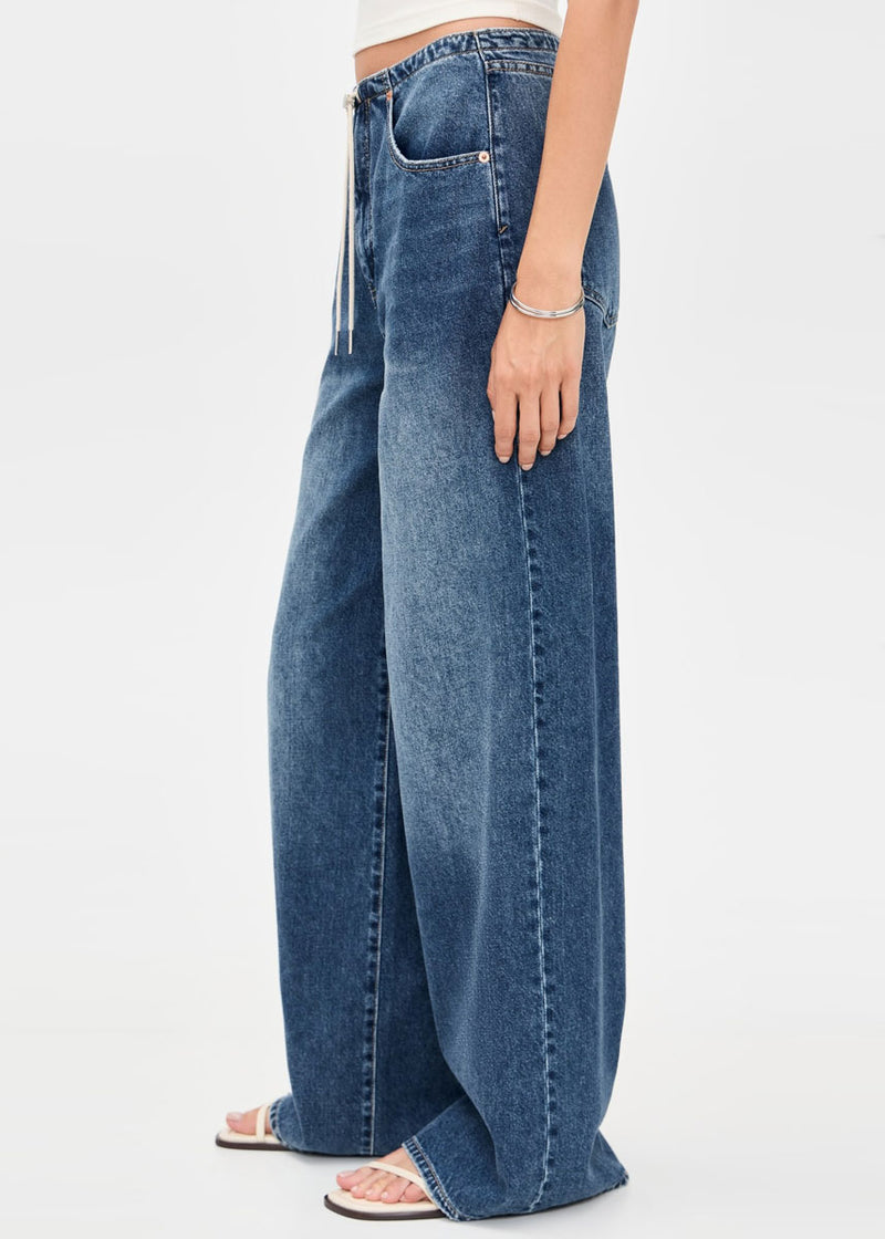 Madison Mid-Rise Wide Leg - Vintage Blue