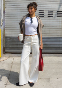 Madison Mid-Rise Wide Leg - Milkshake