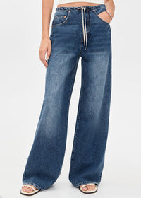 Madison Mid-Rise Wide Leg - Vintage Blue