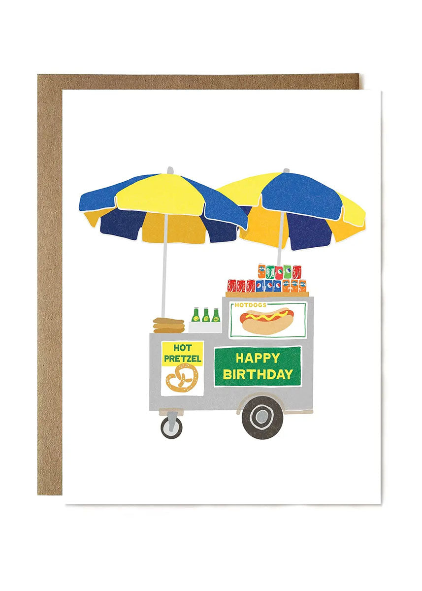 Hot Dog Stand Birthday Card
