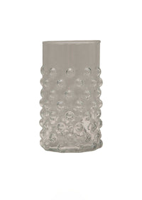 Clear Hobnail Drinking Glass