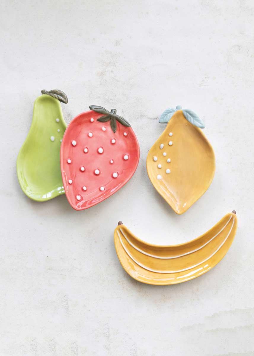 Stoneware Fruit Dish - Pear