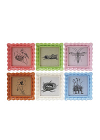 Ruffled Picture Frame - Rust