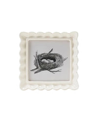 Ruffled Picture Frame - Eggshell