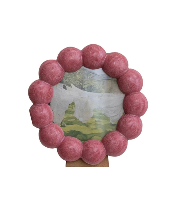 Round Bauble Picture Frame - Pink
