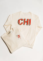 Greetings (Dibs) From Chi Crewneck Sweatshirt - Natural