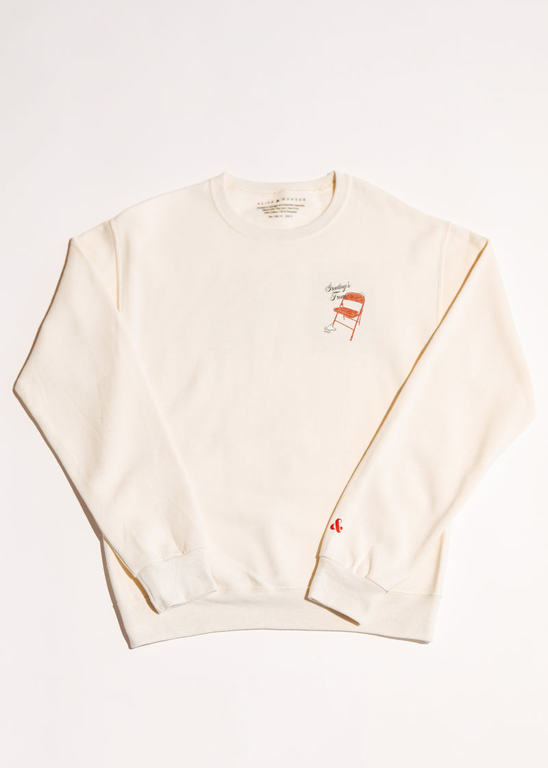 Greetings (Dibs) From Chi Crewneck Sweatshirt - Natural