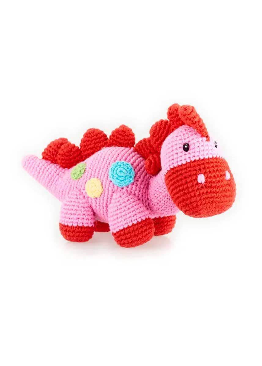 Stegosaurus Plush Dino - Pink