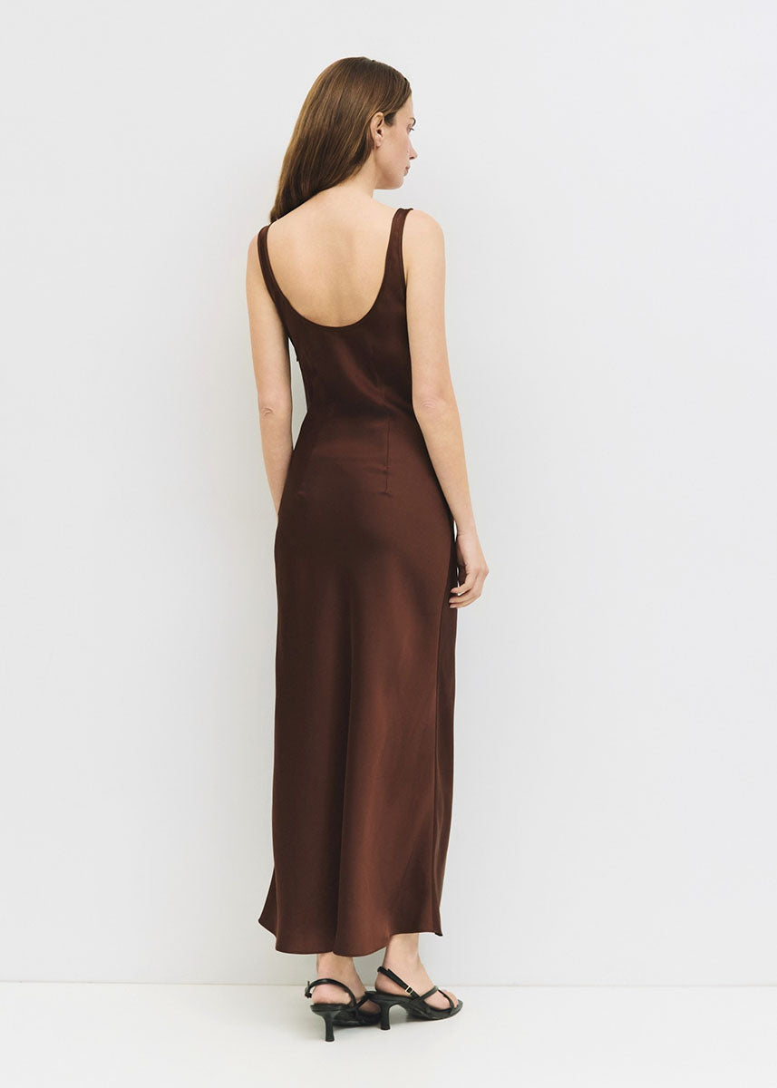 The Saylor Dress - Brown