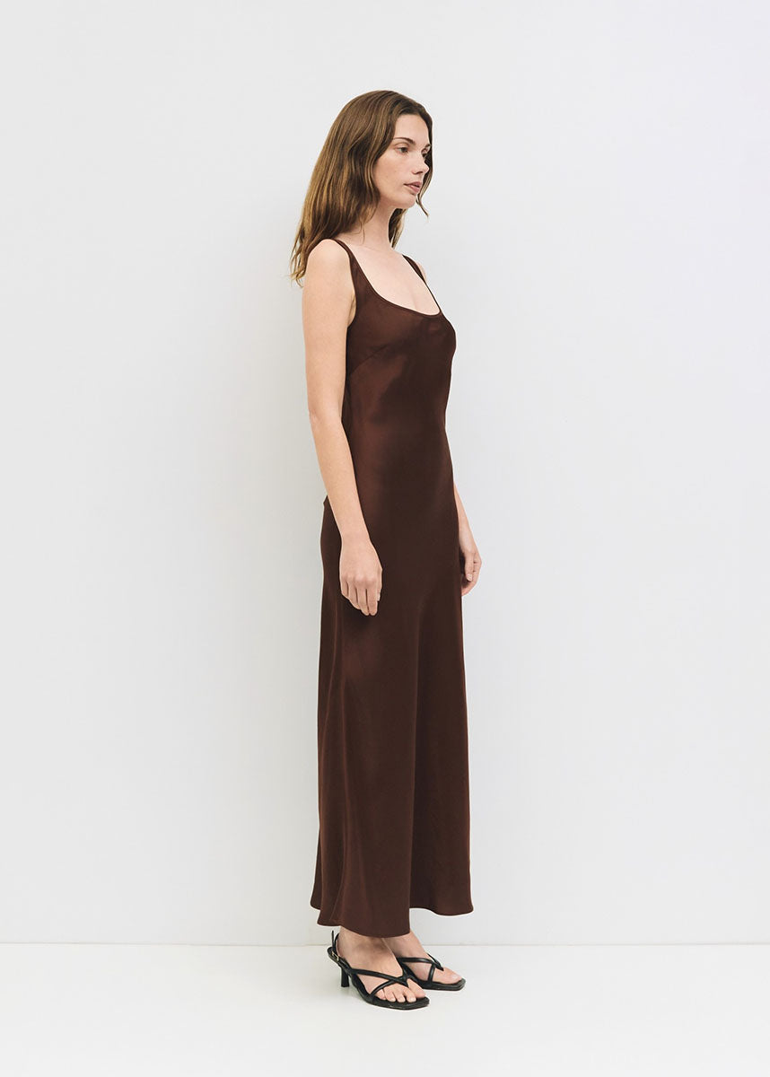 The Saylor Dress - Brown
