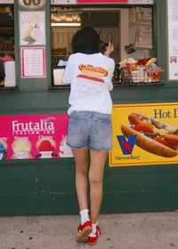 Chicago Hot Dog Stand Oversized Tee