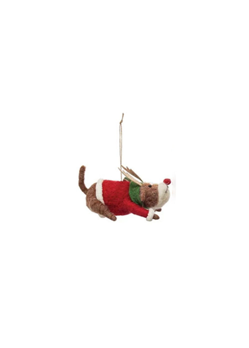 Holiday Dog Ornament