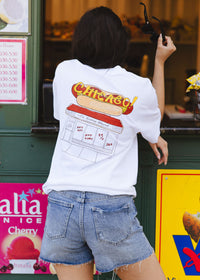 Chicago Hot Dog Stand Oversized Tee