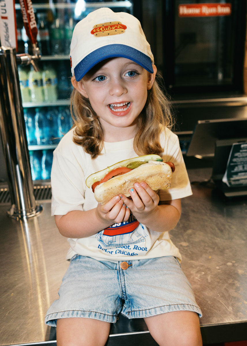 Toddler Cubs Hot Dog Two-Tone Hat - Ivory & Royal