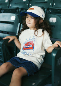 Youth Cubs Hot Dog Two-Tone Hat - Ivory & Royal