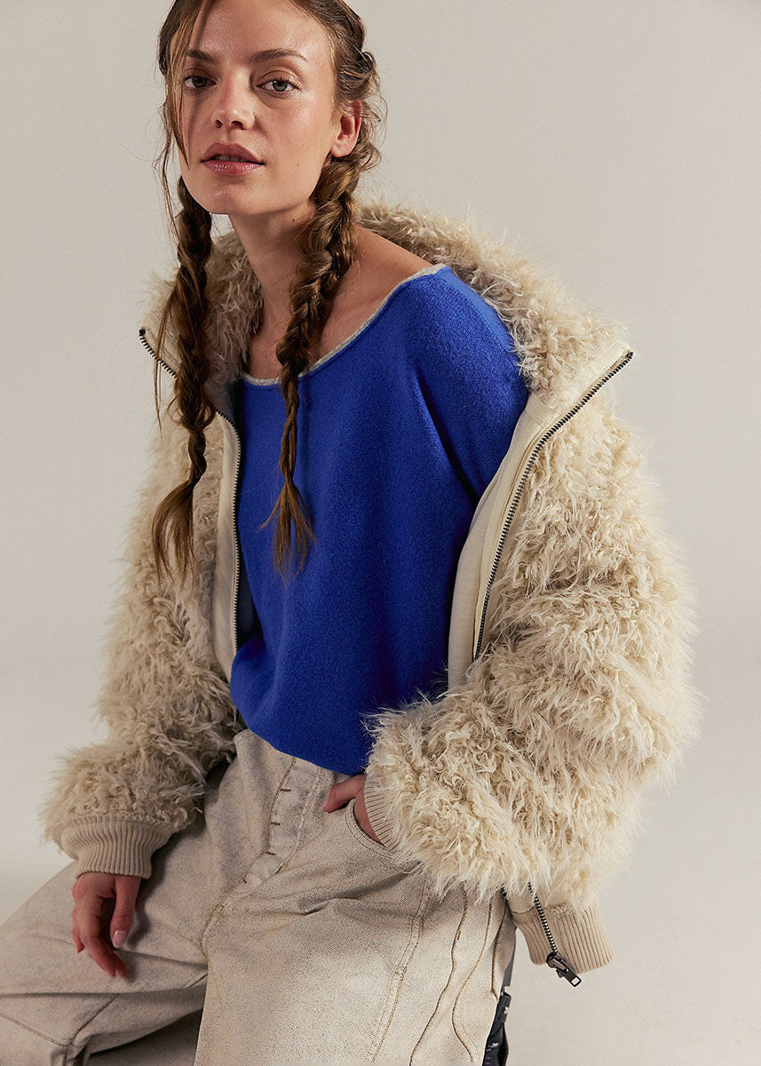 See Me Pullover Sweater - Mazarine Combo