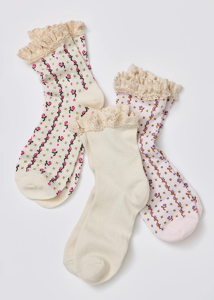 Ruffle Socks (3-Pack) - Tainted Love