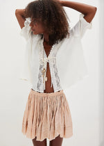 Third Charm Mini Skirt - Blush