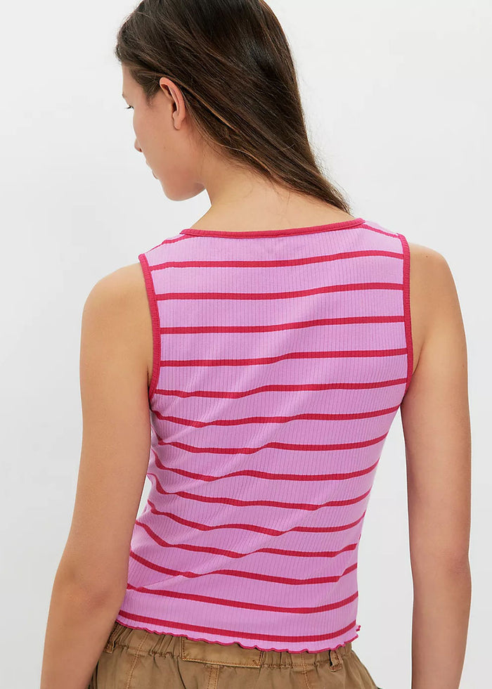 Tilly Striped Tank - Orchid Combo