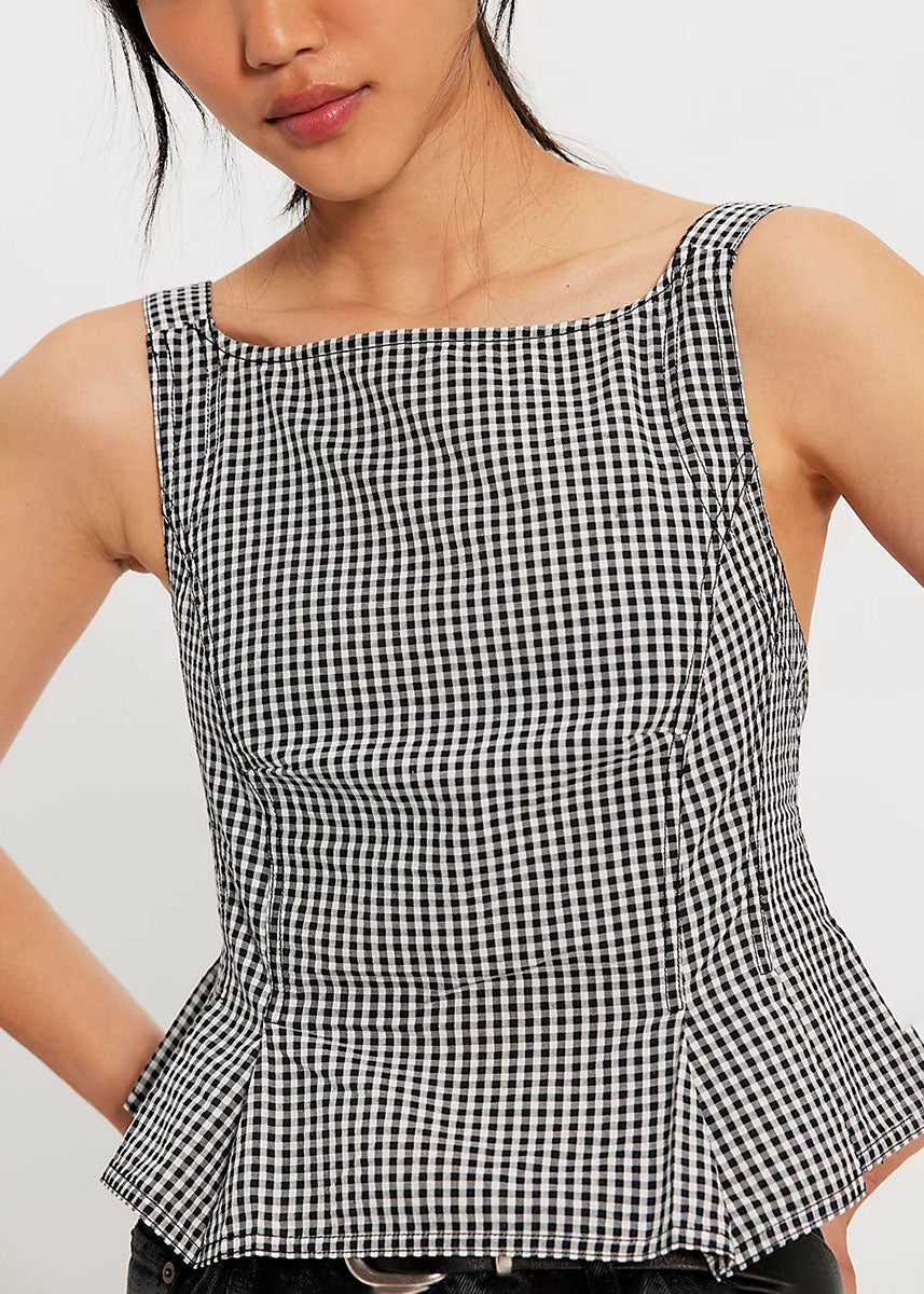 Sunfaded Top - Black & White Combo