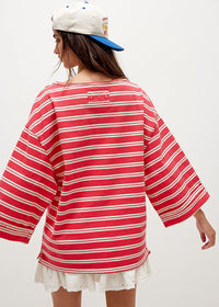 C'est La Vie Tee - Red Combo