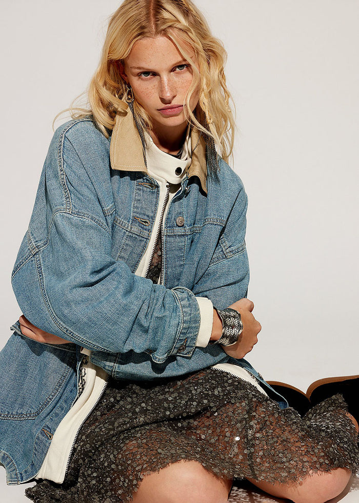 Lemon Denim Jacket - Berry Blues