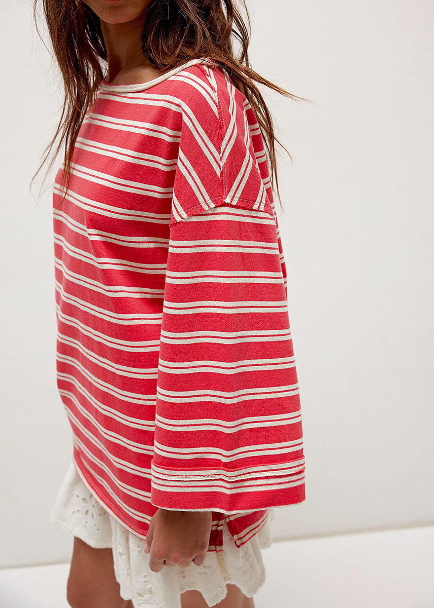 C'est La Vie Tee - Red Combo
