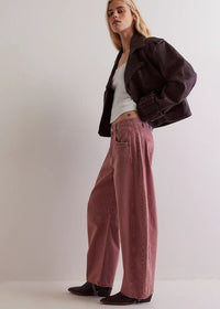 Good Luck Mid Rise Barrel Jeans - Sunsetter