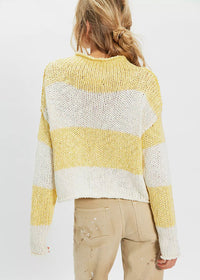 Opal Rugby Stripe Sweater - Lemon Combo